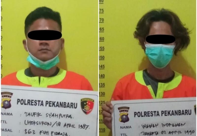 Pencuri dan Penadah Ditangkap, Satu Unit Honda Beat Tanpa Nopol Disita Polisi