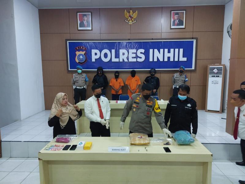 Satu Bulan, Polres Inhil Ungkap Dua Kasus Besar