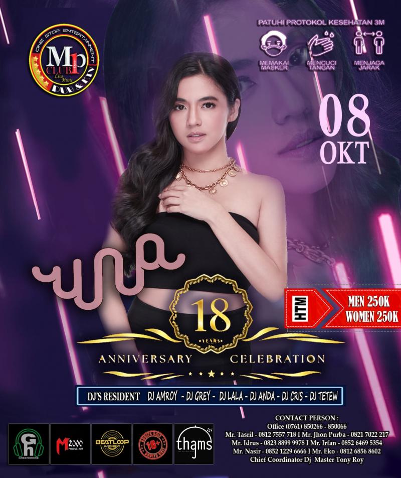 Tampil di Hari Jadi MP Club ke 18, DJ Una Suguhkan Penampilan Spesial