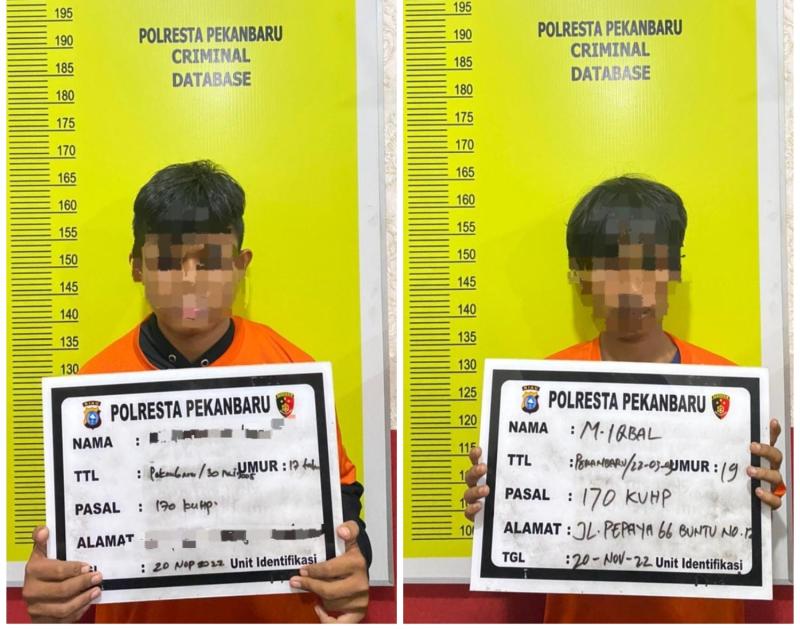 Serang Pengunjung Kafe, Dua Remaja Kelompok Geng Motor Dibekuk
