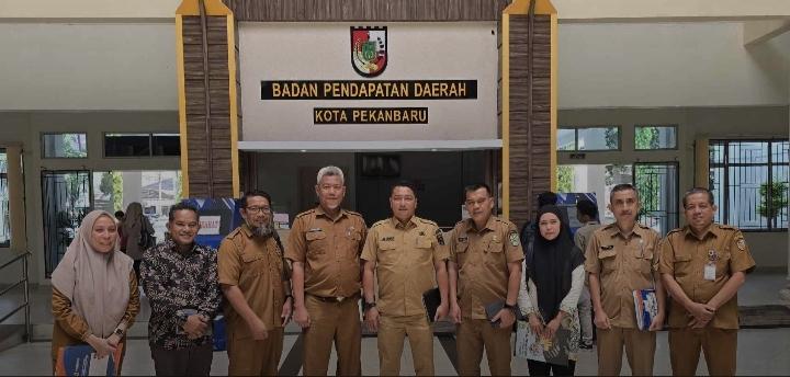 Bapenda Pekanbaru Terima Kunker Bapenda Siak, Bahas Optimalisasi Pajak