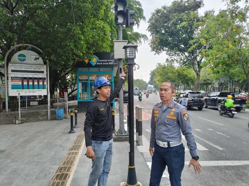 Ribuan Titik PJU di Pekanbaru Rampung Diperbaiki