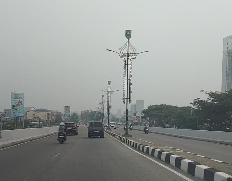 Lagi, Kabut Asap Selimuti Pekanbaru, Diskes Perkuat Layanan ISPA