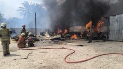 Gudang Penyimpanan Solar di Jalan Sidodadi Ludes Terbakar