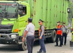 Razia Truk Masuk Kota Digelar Intensif, 47 Angkutan Barang Ditilang
